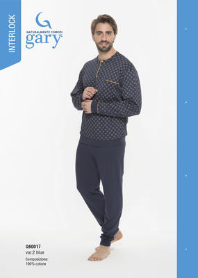 PIGIAMA UOMO M/L Q60017 Tellini S.r.l. Ingrosso Abbigliamento